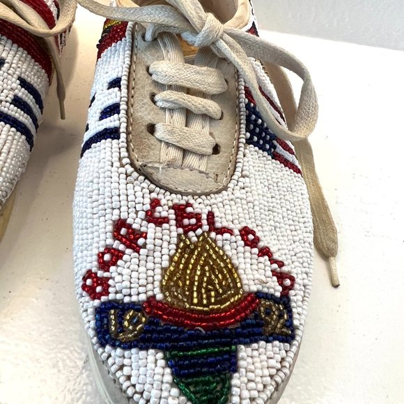 Beaded Barcelona Olympics 1992 Tennis Shoes - Colorwerks - Size 6 1/2  6.5 - Picture 4 of 13